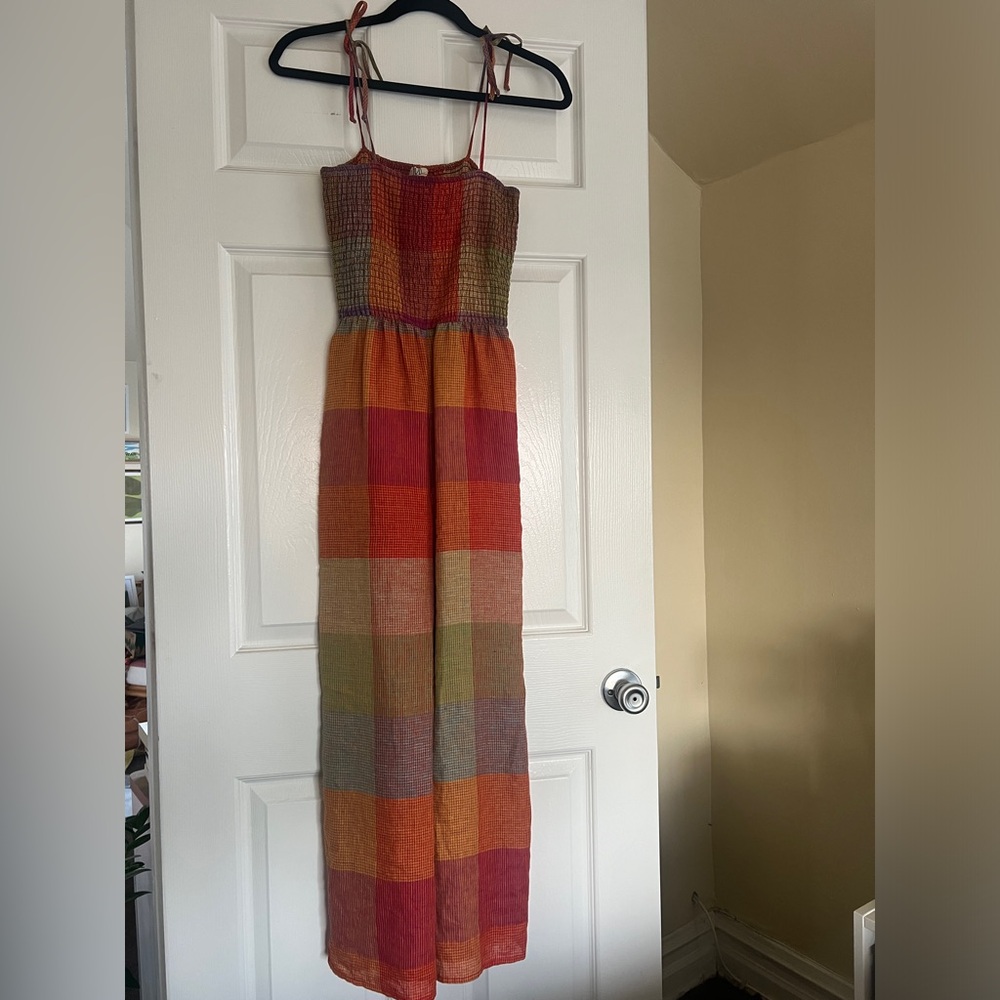 LIKE NEW Plaid Jumpsuit